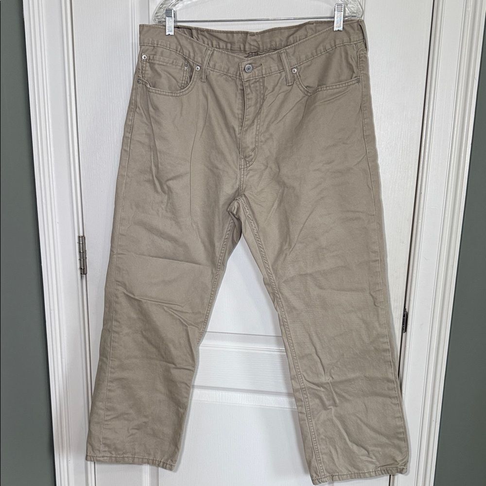 Levi’s 559 Relaxed Straight Khaki Pants Mens 38x30 Tan Casual Workwear